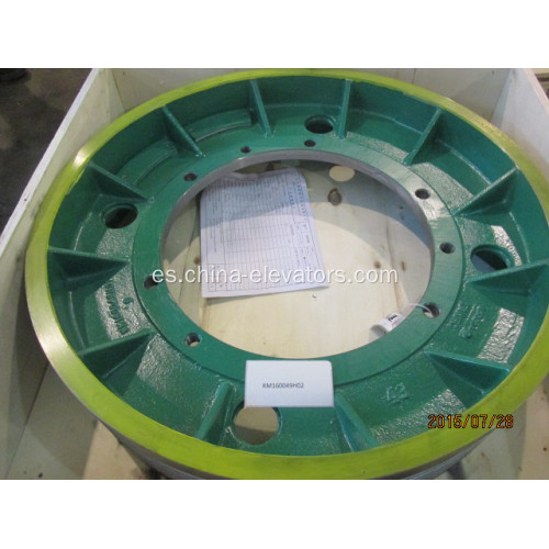 Polea de tracción KM160049H02 MX18 D750 para ascensores KONE